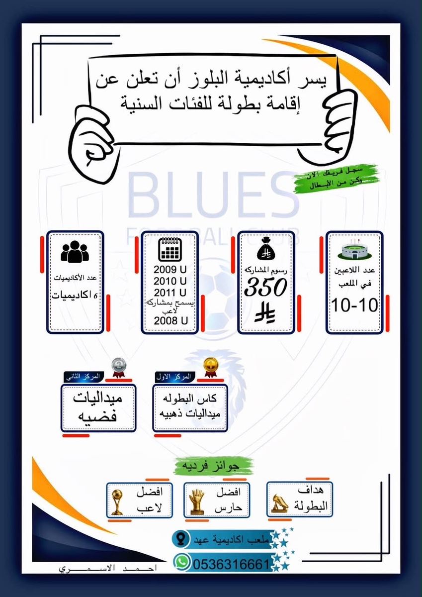 بطولة أكاديمية البلوز للفئات السنية